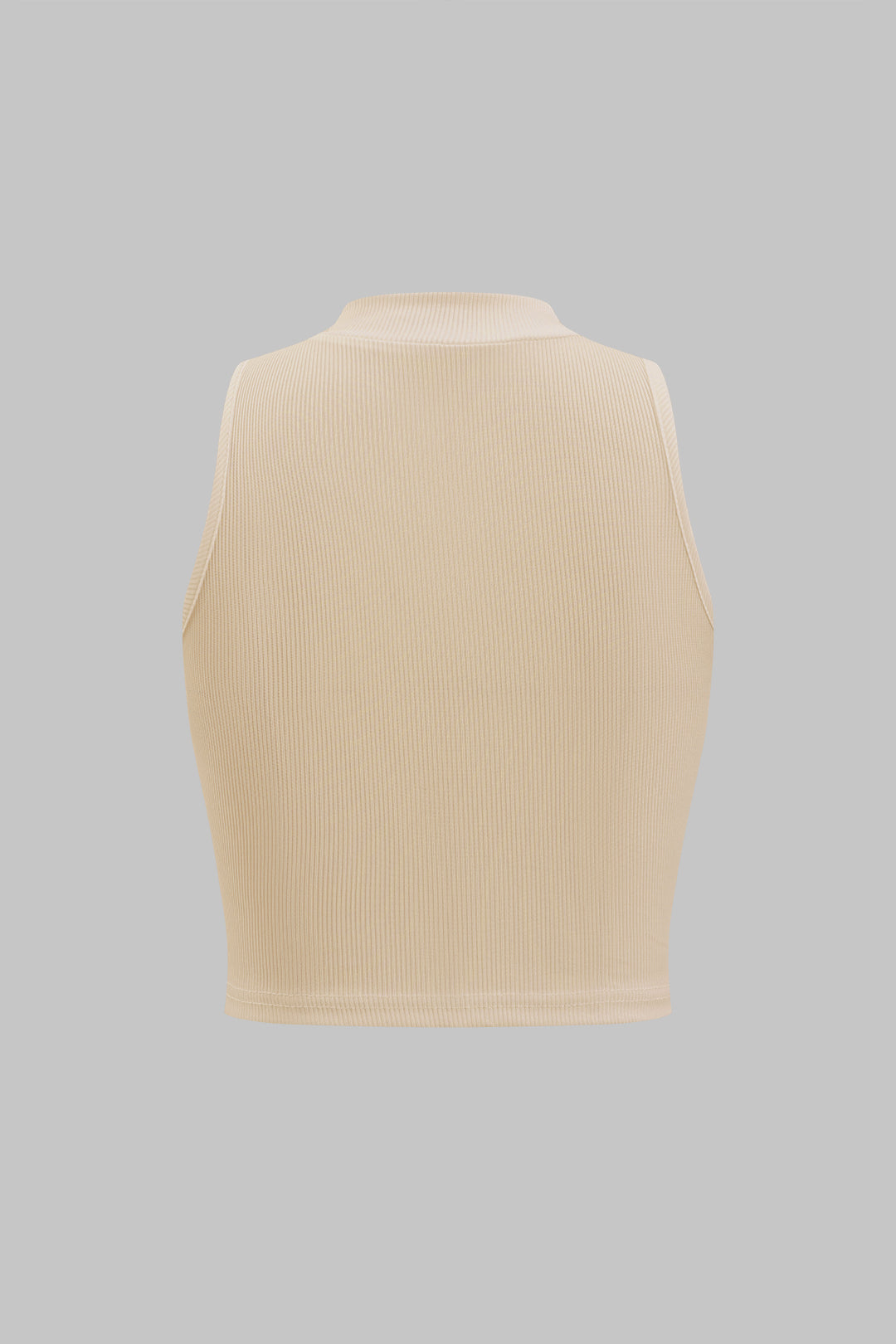 Basic Textured Sleeveless Tank Top