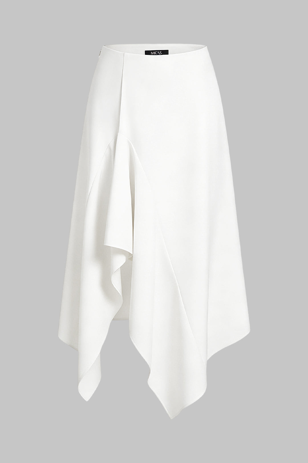 Asymmetrical Hem High Waist Skirt