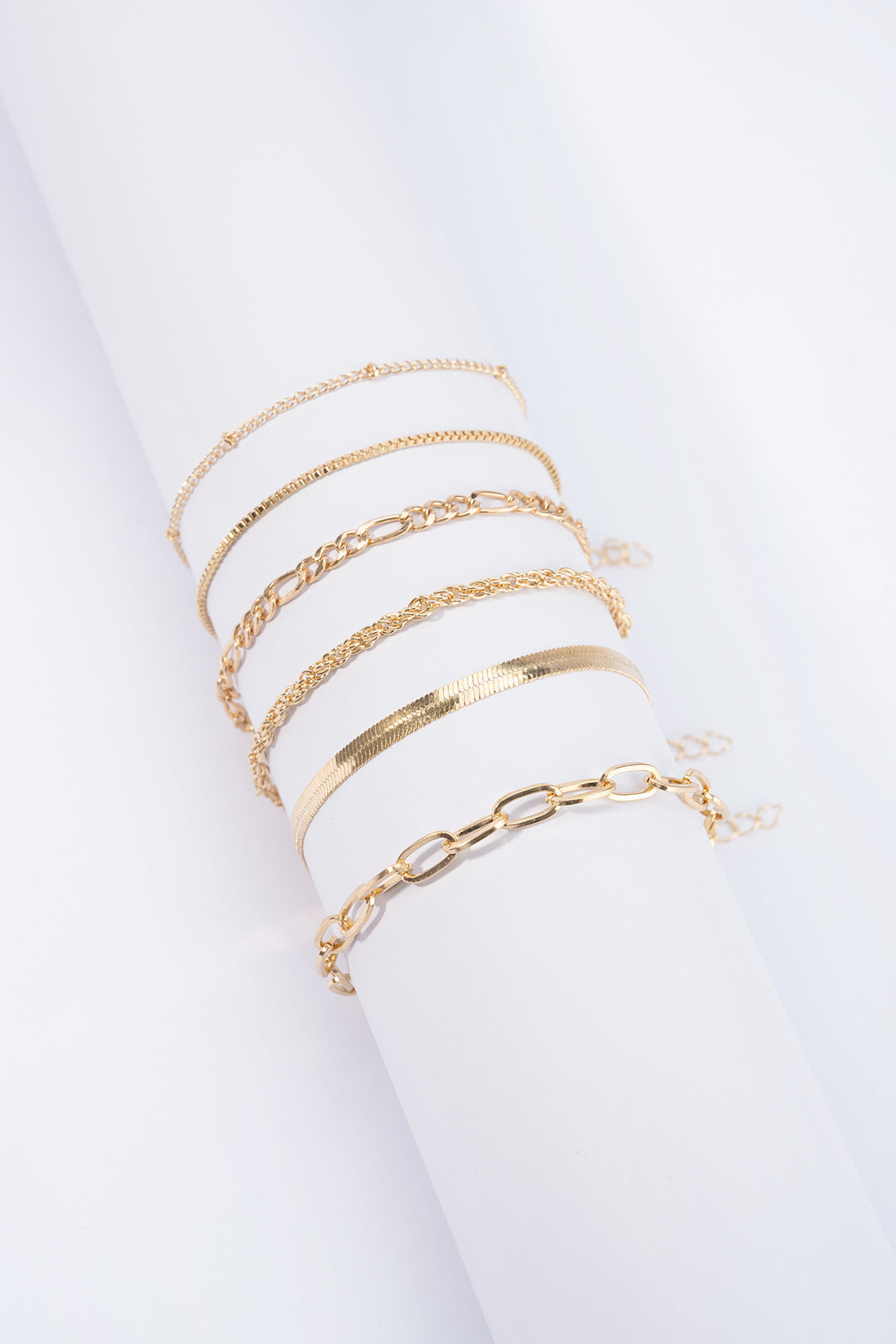 Bohemian Alloy geometric Chain Bracelets