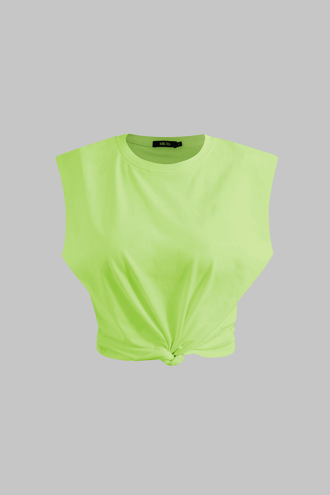 Basic Solid Sleeveless T-shirt