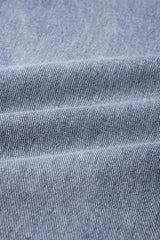 Denim Patchwork Lace Cut Out Frayed Wide Leg Jeans