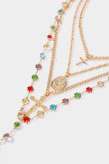 Alloy Colorful Crystal Necklace
