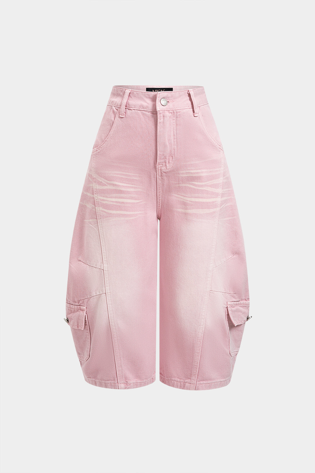 Denim Pocket Horseshoe Shorts