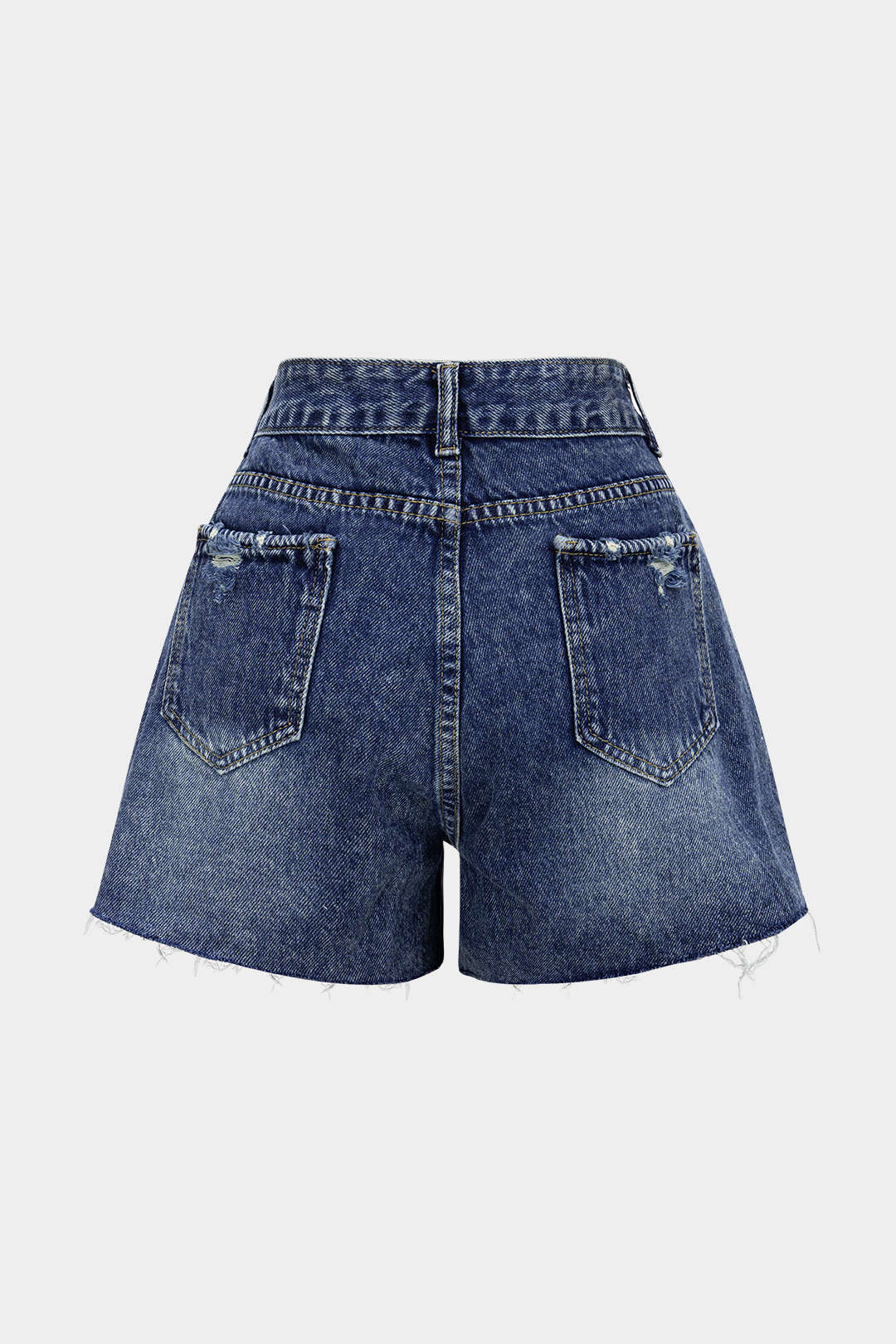 Denim Ripped Wide Leg Shorts