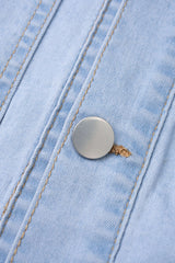 Denim Tie-Up Pocket Short Sleeve Shirt