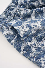 Denim Drawstring Shorts