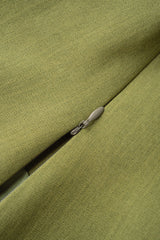 Asymmetrical Lapel Metallic Button Short-Sleeve Shirt