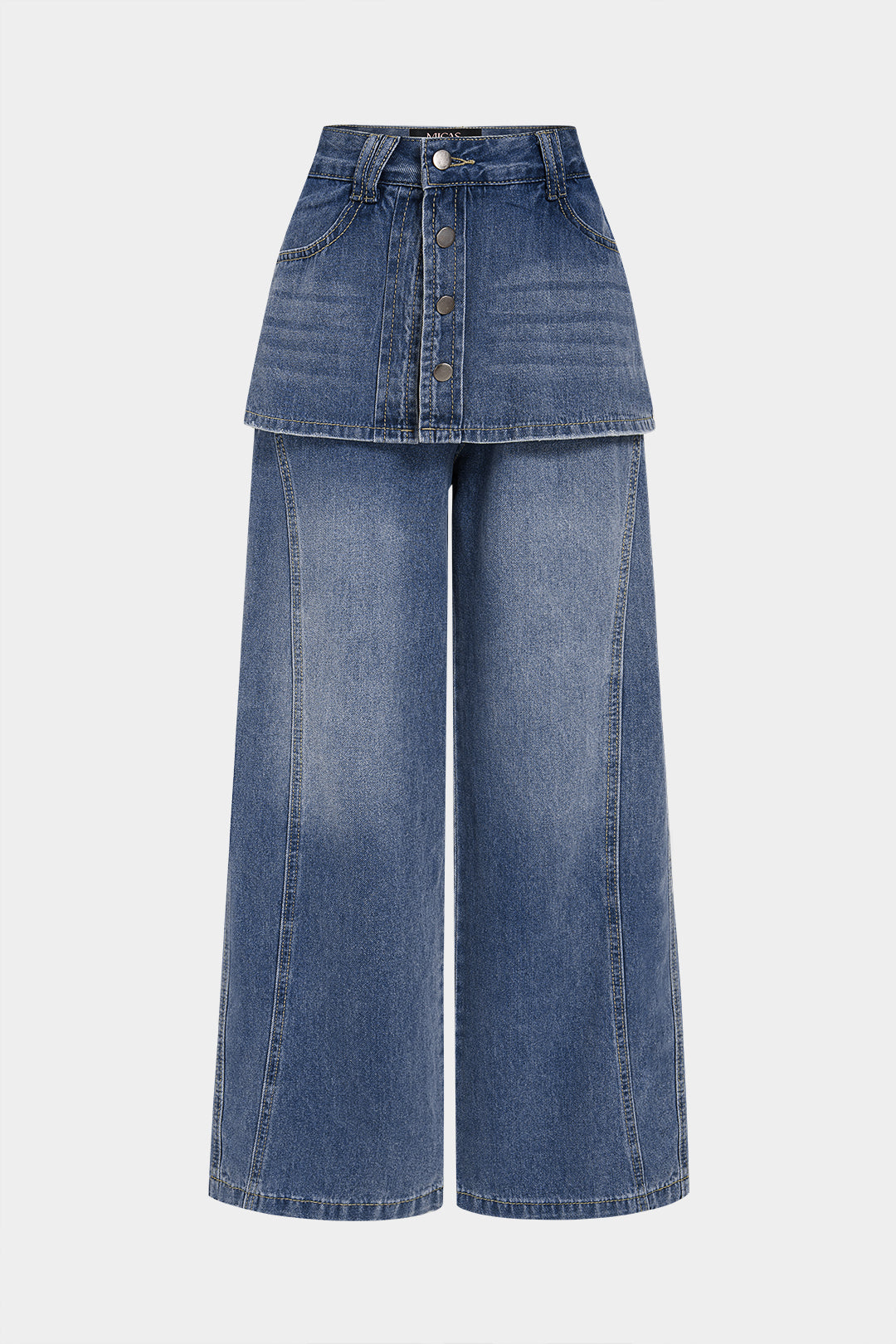 Denim High Waist Wide Leg Jeans