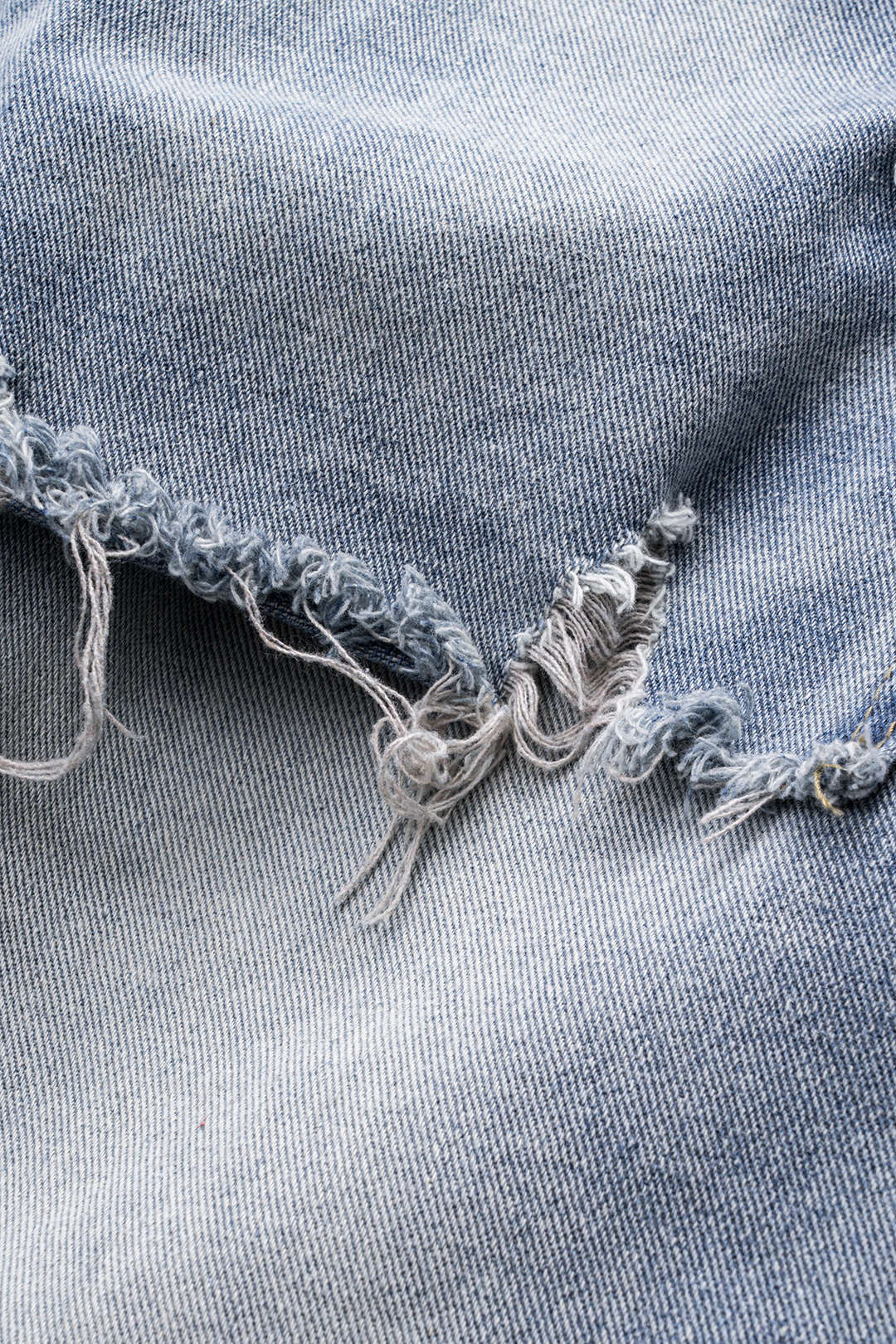 Denim Patchwork Straight Leg Jeans