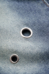 Denim Frayed Eyelet Wide Leg Shorts
