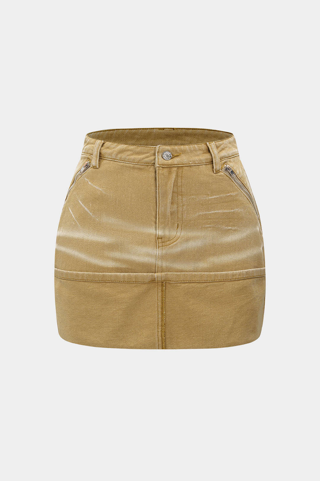Denim Washed Pocket Skirt