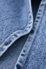 Denim Button Barrel Jeans