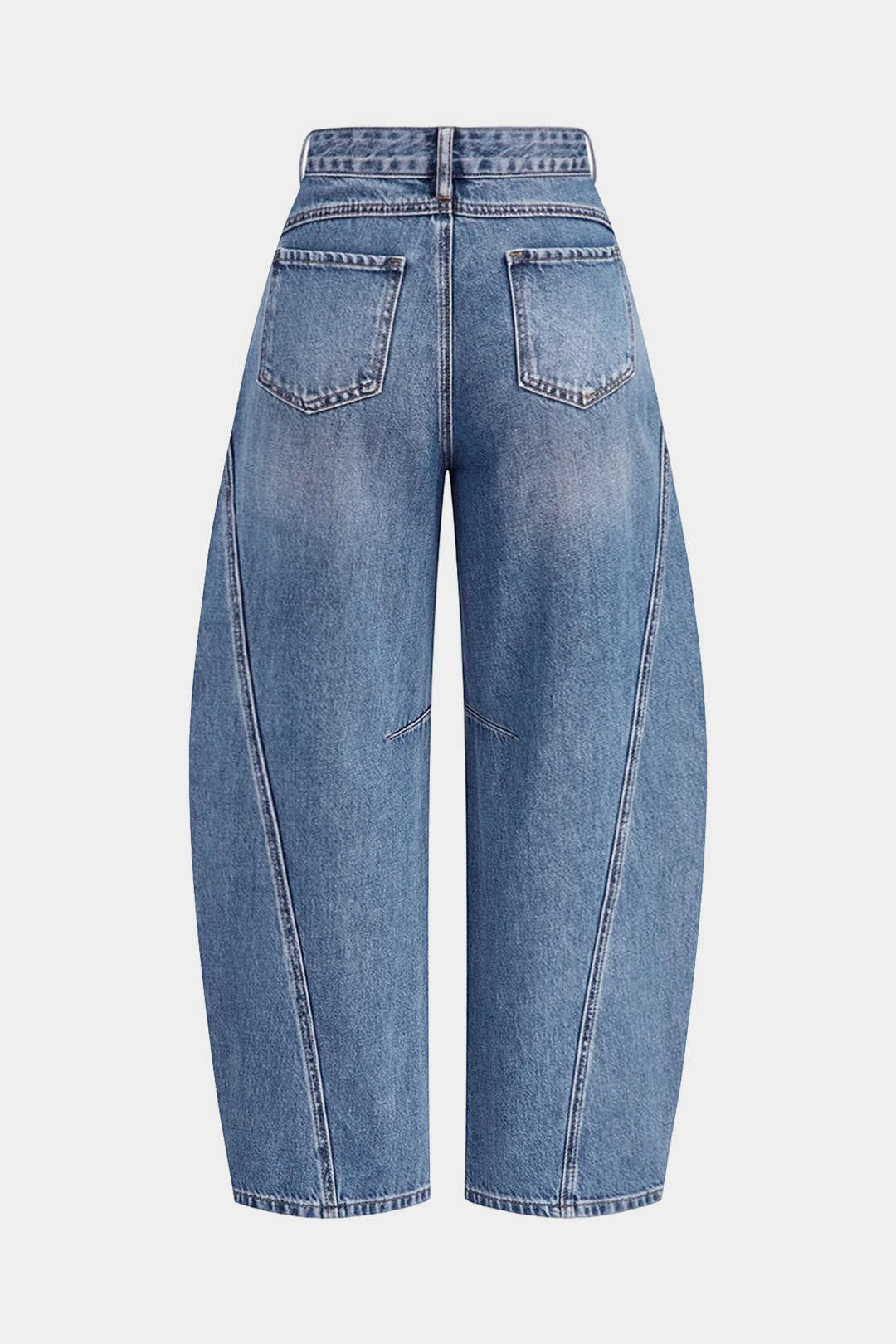 Denim Barrel Leg Jeans