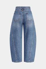 Denim Barrel Leg Jeans