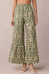 Bohemian Print High Waist Wide Leg Pants