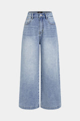 Denim Pocket Straight Leg Jeans