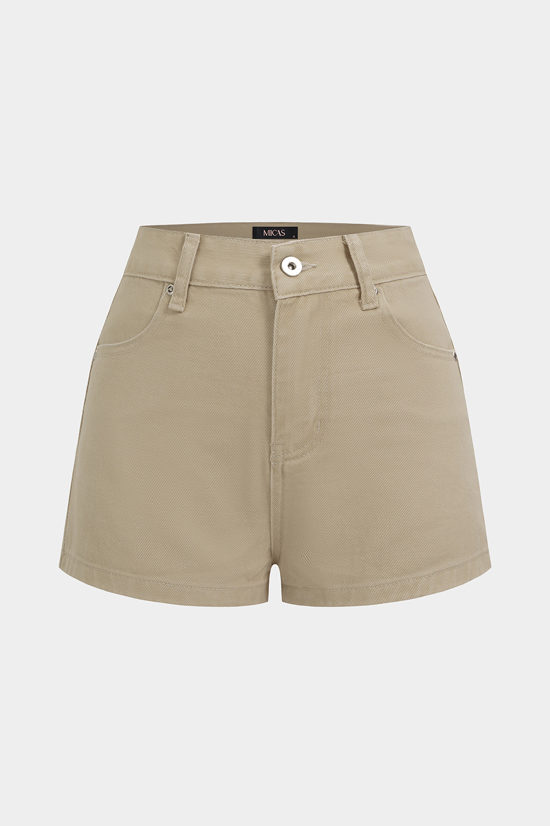 Denim Eyelet Pocket Shorts