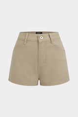 Denim Eyelet Pocket Shorts