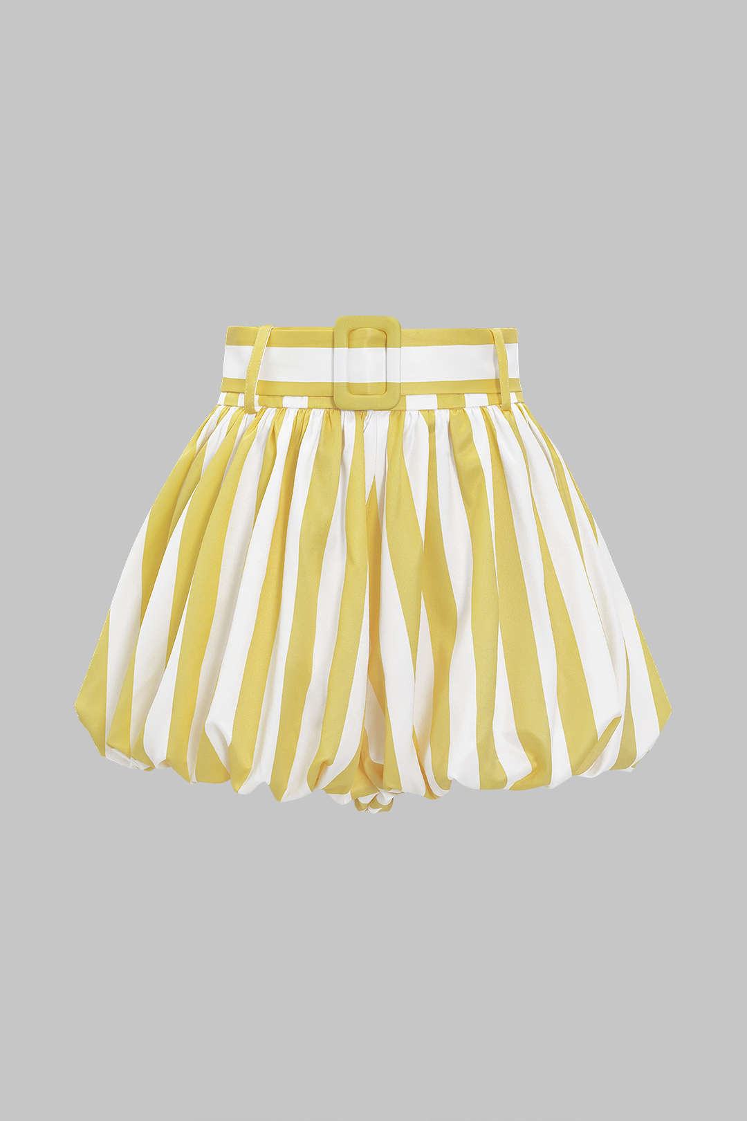 Contrast Stripe Print Ruched Shorts
