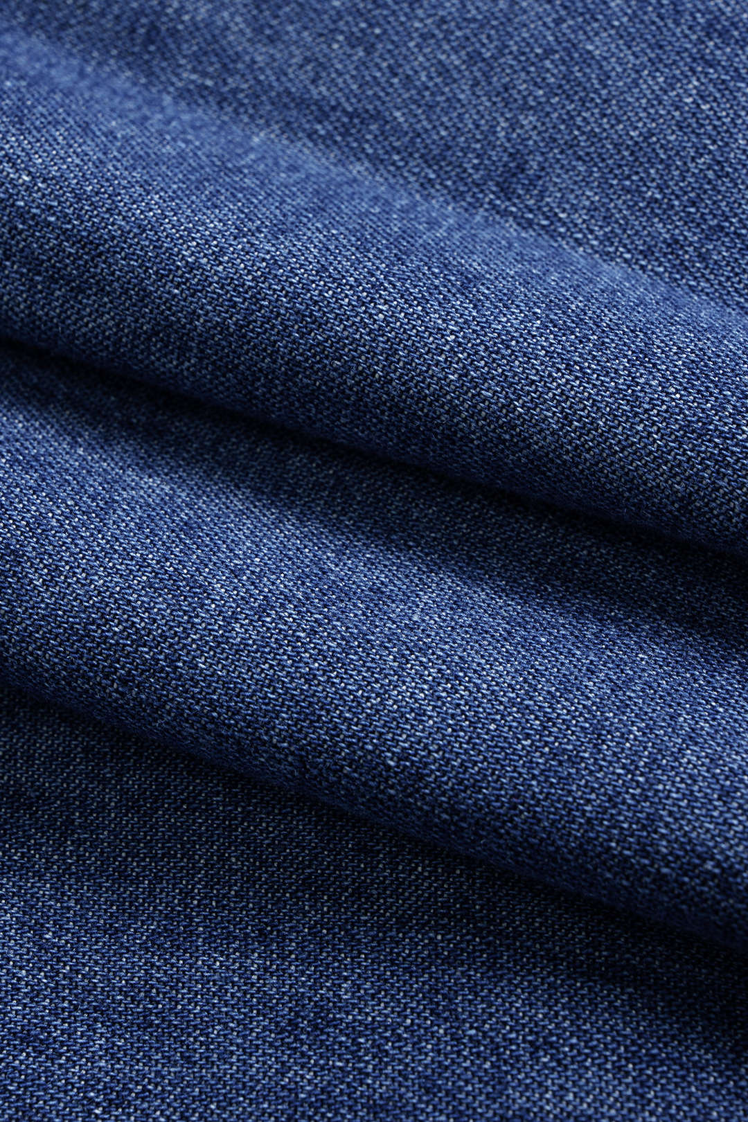 Denim Button Contrast Whipstitching Long Sleeve Shirt
