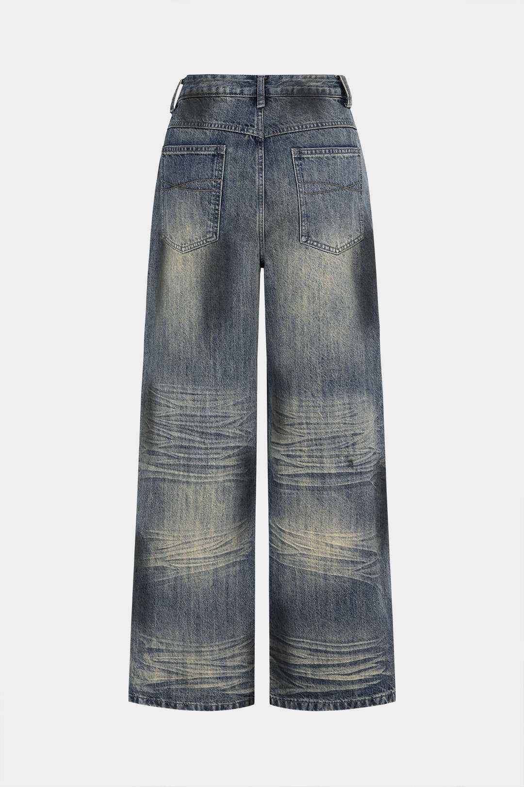 Denim Metallic Decor High Waist Jeans