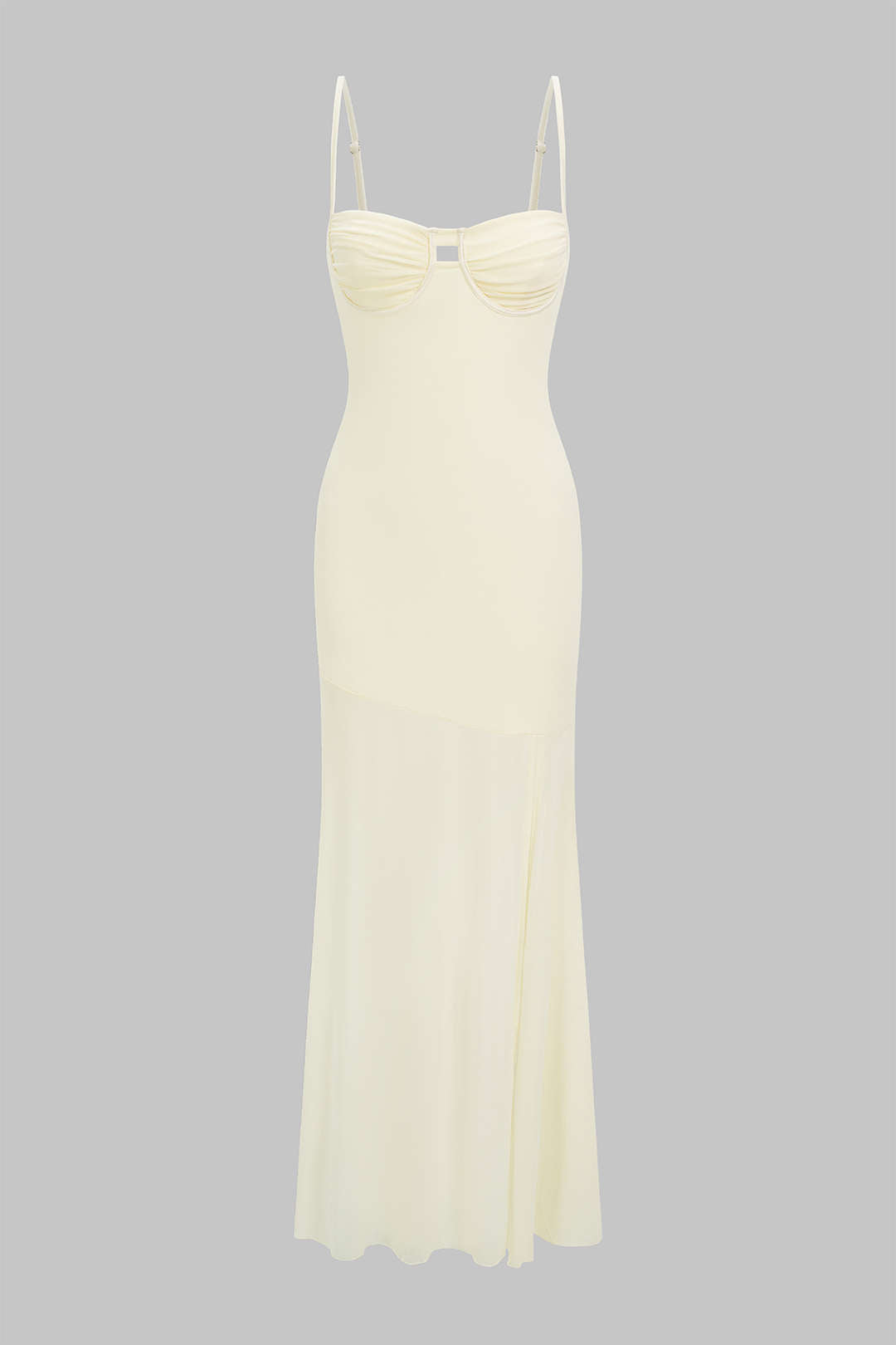 Cut Out Backless High Slit Slip Sleeveless Maxi Dress