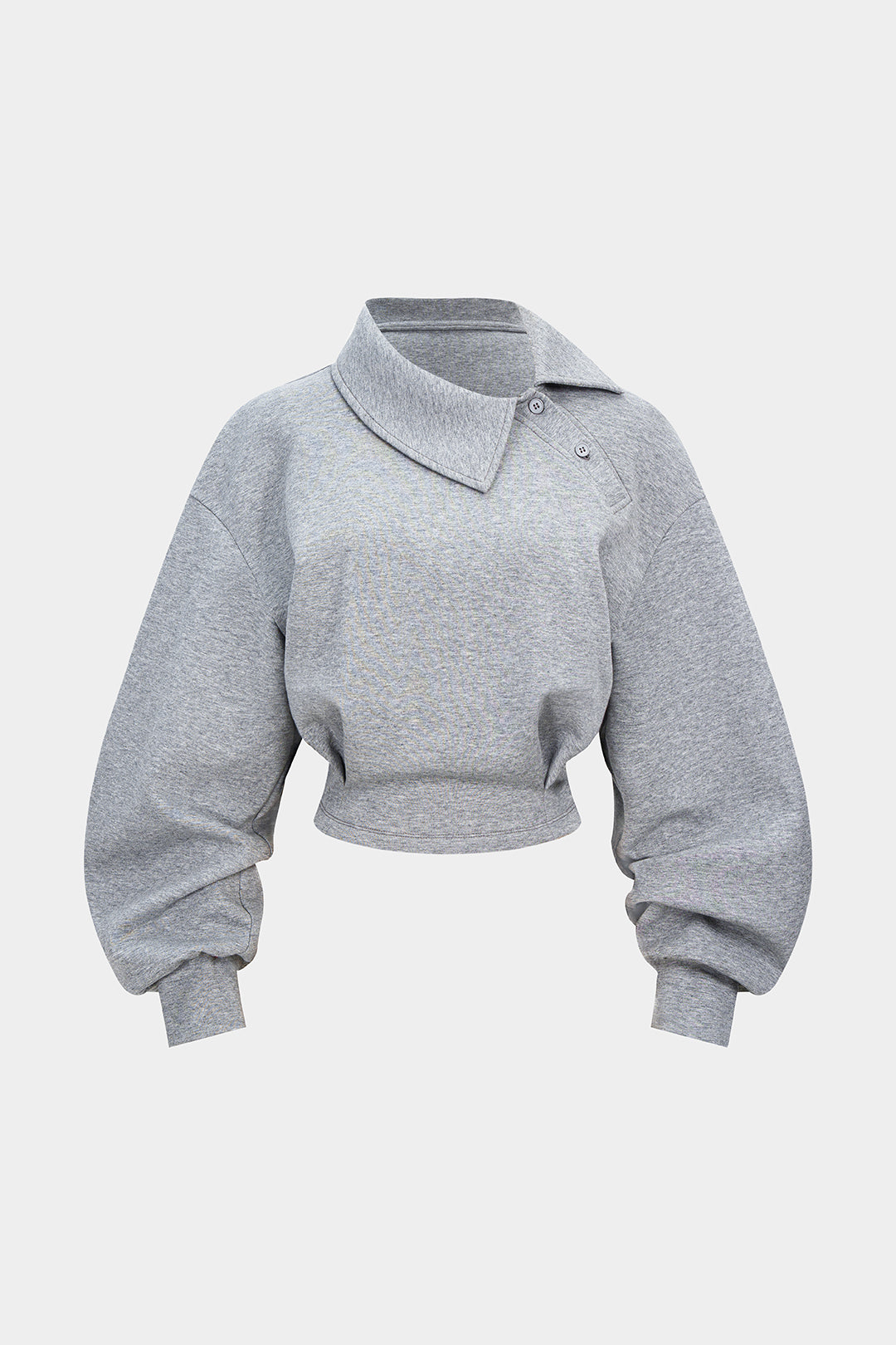 Asymmetrical Waist-Cinching Sweatshirt
