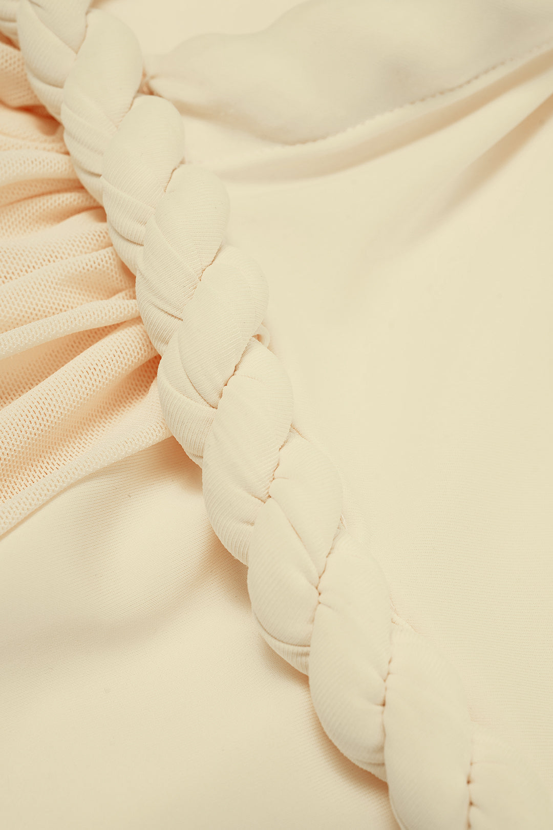 Asymmetrical Twist Knot Ruched Sleeveless Bodysuit