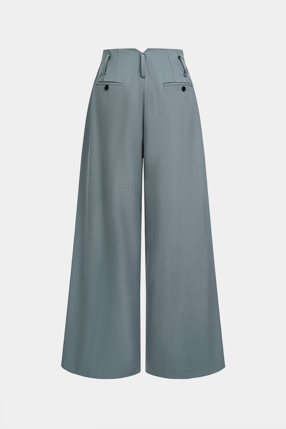 Button Straight Leg Pants