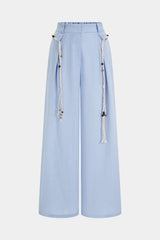 Belted Tassel WIde Leg Pants