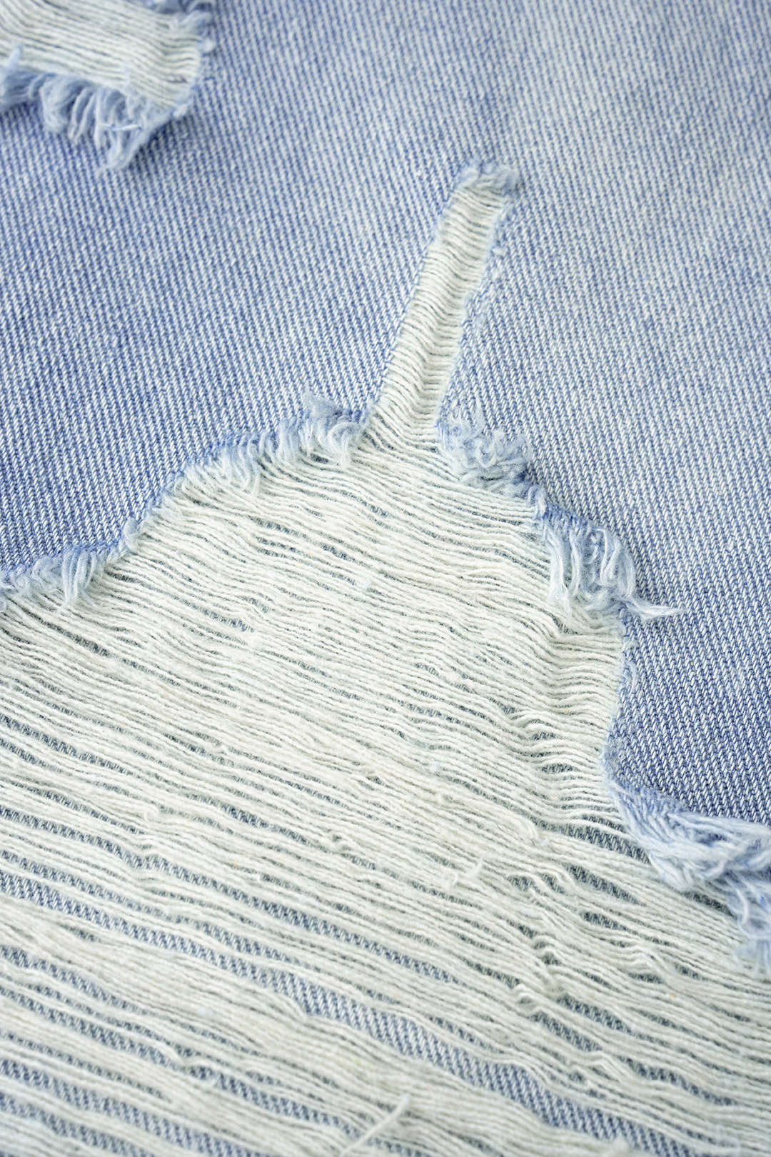 Denim Ripped Wide Leg Jeans