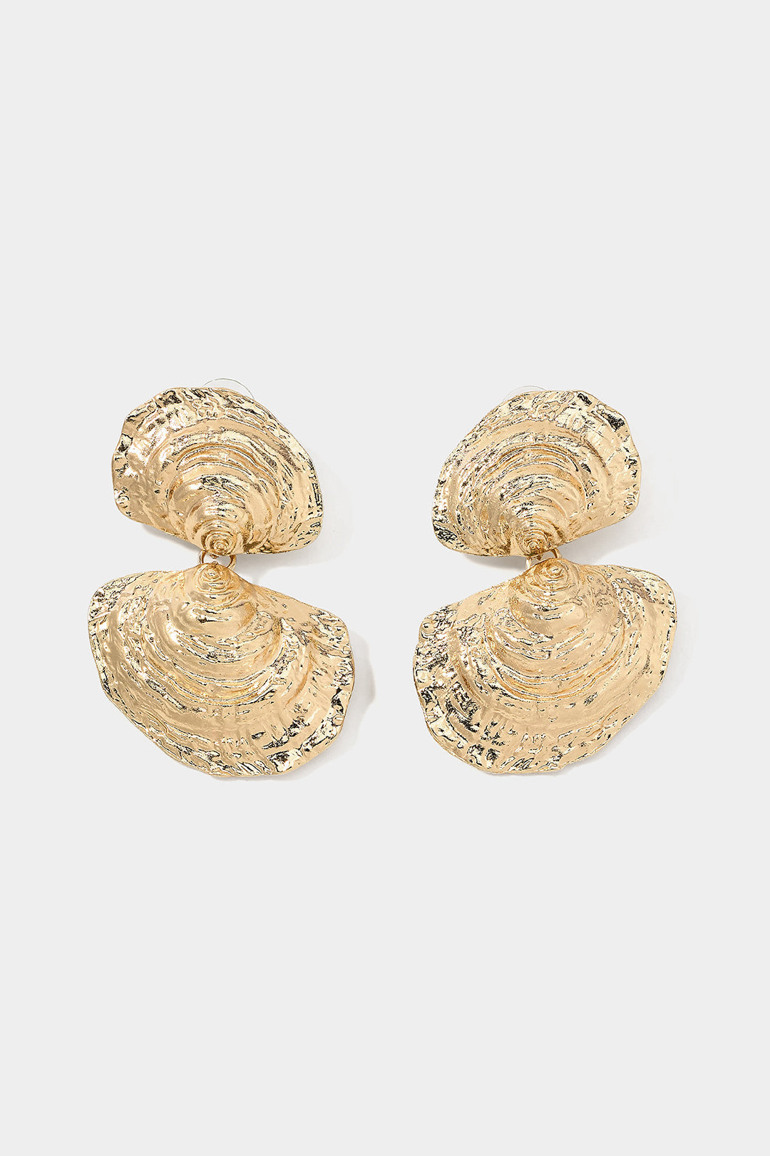 Alloy Scallop Earrings