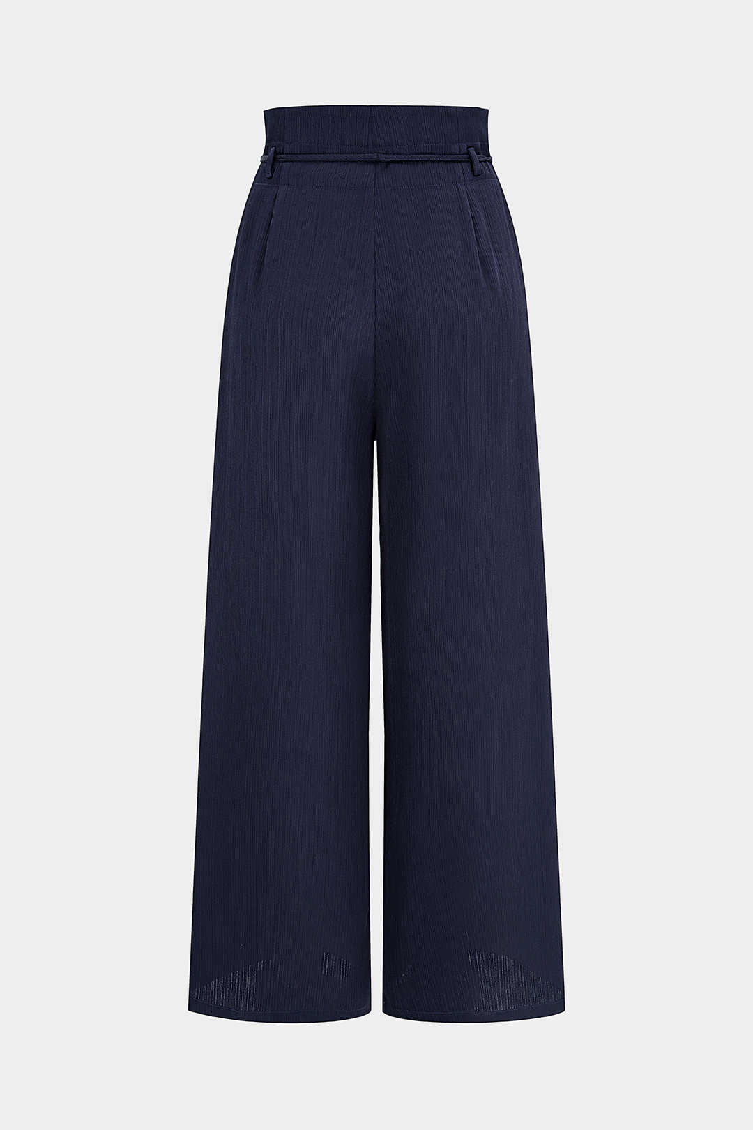 Belted High Waist Wide Leg Pants