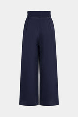 Belted High Waist Wide Leg Pants