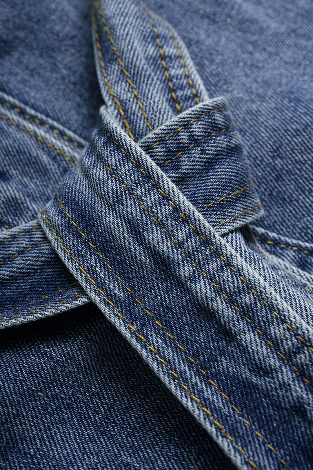 Denim Tie-Up Vests