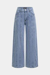 Denim Wide Leg Low Waist Jeans