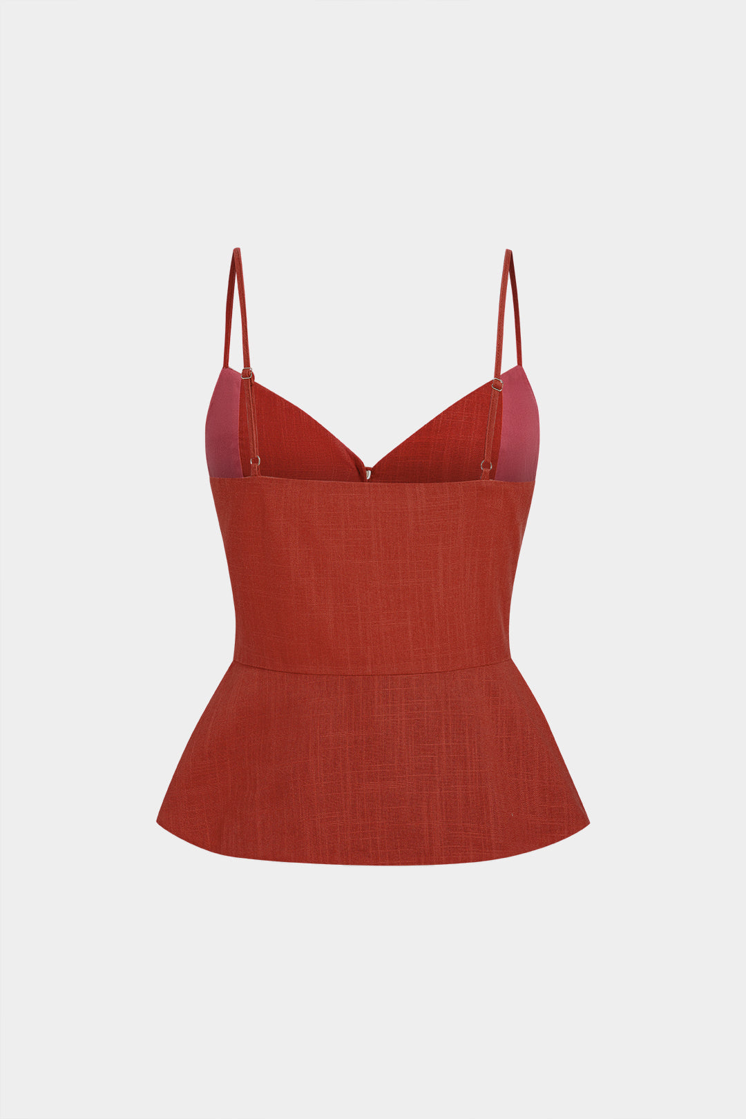 Button Ruched Tie-Up Cami Top