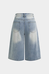 Denim High Waist Shorts