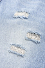 Denim Ripped Wide Leg Jeans