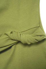 Asymmetrical Twist Knot Hollow Out Mini Dress