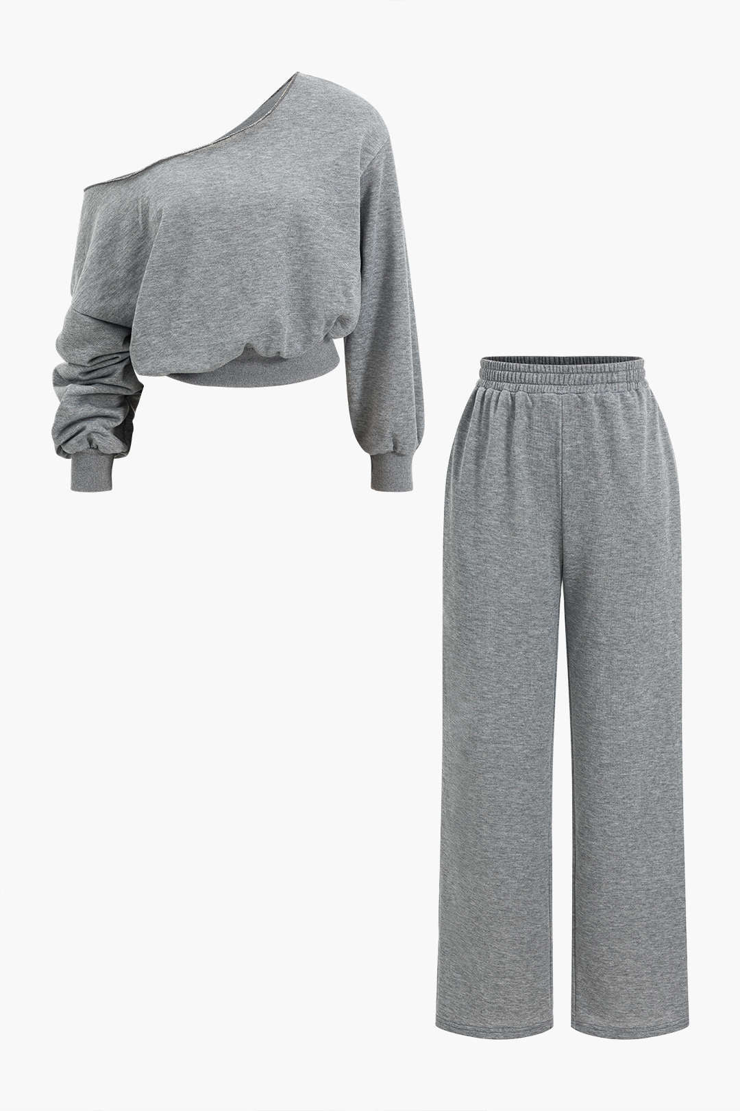 Asymmetric Top And Pants Set