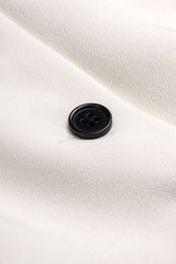Button Round Neck Tank Top And Solid Skirt Set