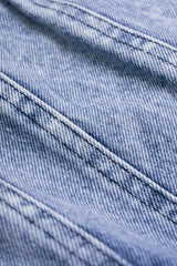 Denim Round Neck Ruffle Tank Top