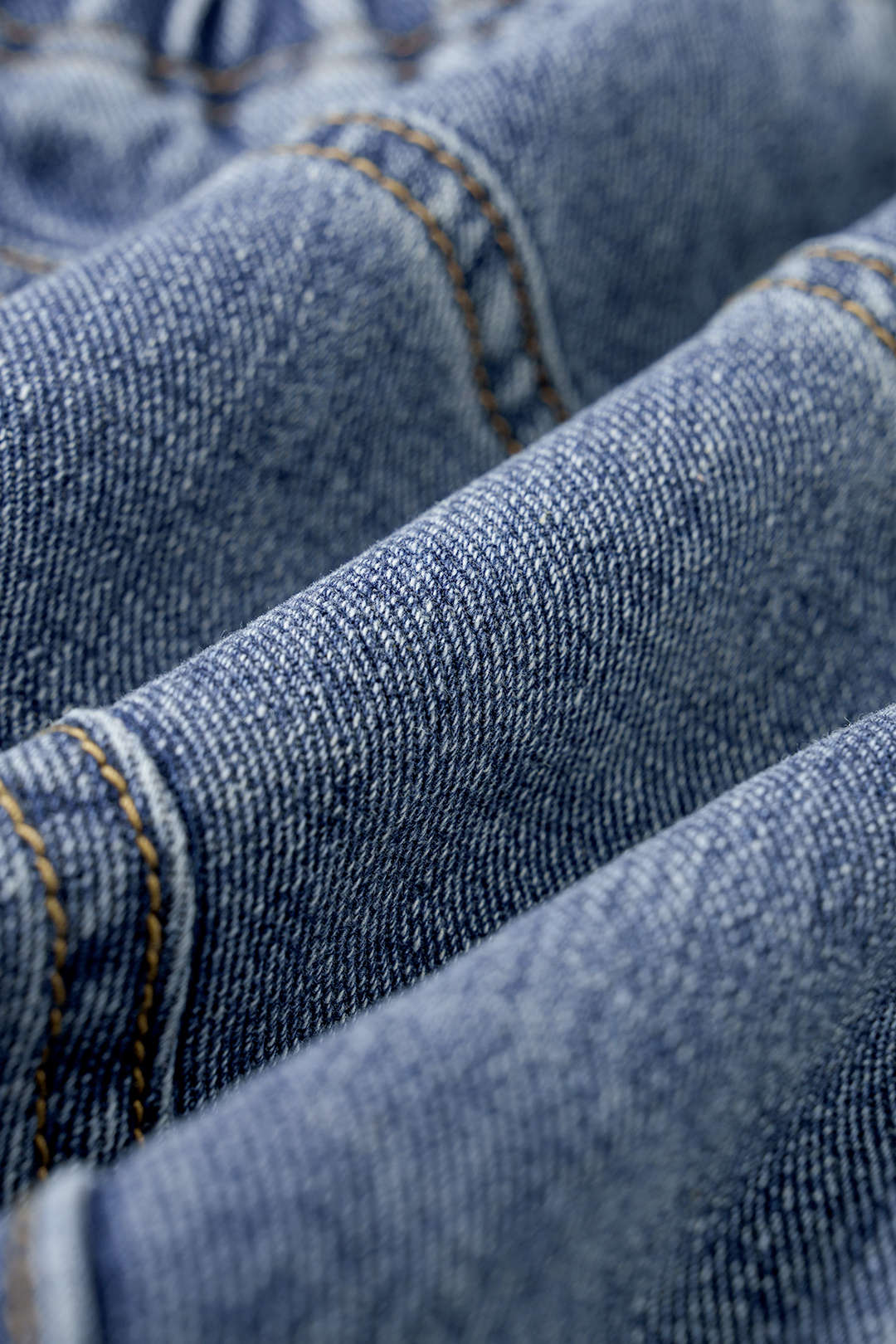 Denim Asymmetrical Button Tube Top