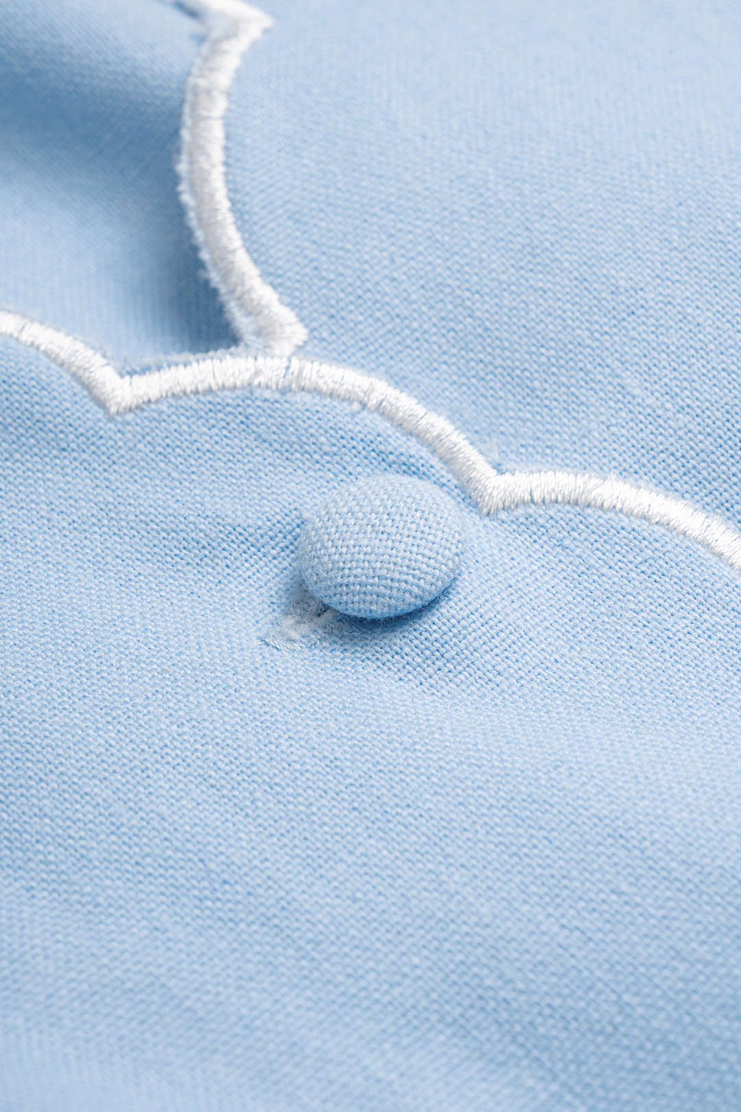 Contrast Whipstitching Linen Button Tank Top