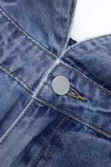 Denim Pocket Barrel Jeans