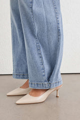 Denim Pocket Straight Leg Jeans