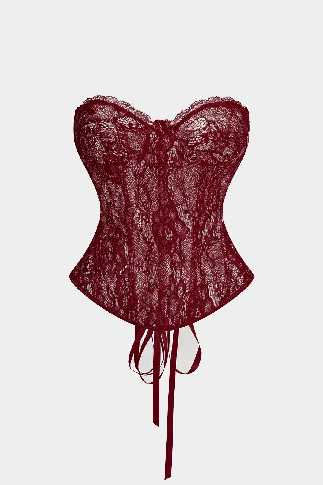 Bustier Backless Tie Corset Top