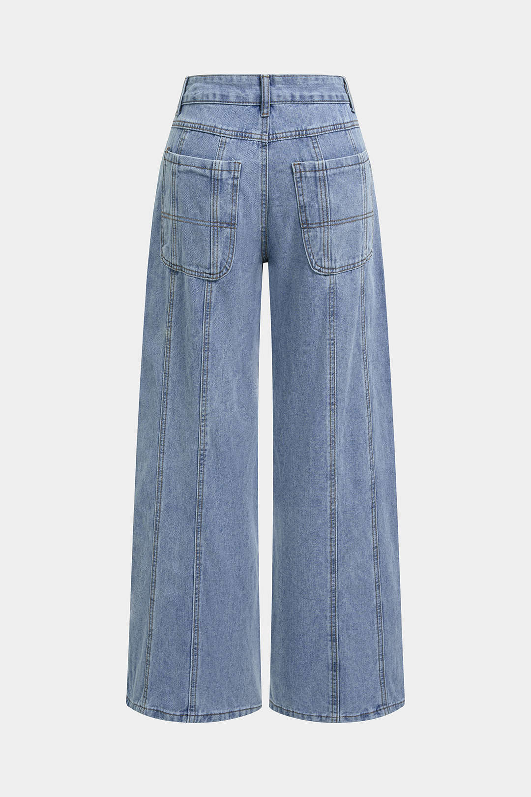 Denim Wide Leg Low Waist Jeans