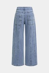 Denim Wide Leg Low Waist Jeans
